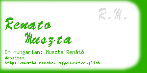 renato muszta business card